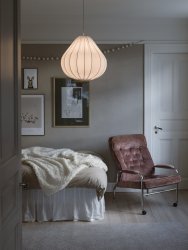 Tea Lampenkap Excl. Ophangsysteem Ø43 Wit hanglamp Van PR Home - De diameter van het scherm is 43 cm en de hoogte 42 cm.