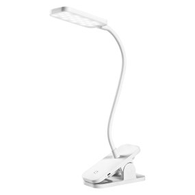 Panan Clip Wit klemlamp Van Ledvance - Ut&ouml;ver det &auml;r lampan dimbar med touchsensorn p&aring; kl&auml;mman vilket g&ouml;r Panan m&aring;ngsidig.