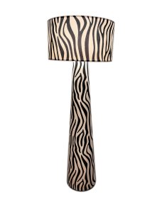 Zany Zwart-wit Van By Rydéns - De Zany Zebra is een trendy en decoratieve vloerlamp die gegarandeerd de aandacht trekt in de kamer.