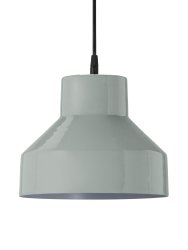 Solo Ø26 Grijs hanglamp Van PR Home - Hoogglans grijze buitenafwerking en matgrijs; binnen.