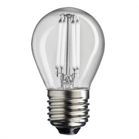 LED E27 bollamp 2W 2700K Dimbaar Transparant Van Unison - 