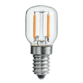 E14 Peerlamp 1,2W 2200K Dimbaar Transparant Van Unison - Deze P&auml;ron LED-lamp met een heldere E14-fitting heeft een lichtopbrengst van 1,2W en een kleurtemperatuur van 2200K.