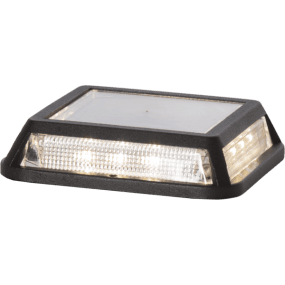 Driveway Zwart solarlamp Van Star Trading - De lamp geeft na zonsondergang een koud, wit licht af, doordat hij overdag door zonlicht is opgeladen.