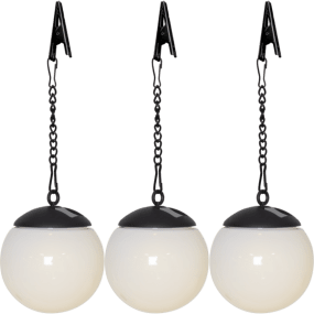 Globus 3 Stuks Wit solarlamp Van Star Trading - Plaats de lampen op een plek waar de zon overdag op het paneel kan schijnen voor een optimale lading.