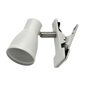 Tove Wit klemlamp Van Oriva - Wordt geleverd met een 170 cm lang wit snoer met aan/uit-schakelaar, waardoor u het apparaat eenvoudig kunt plaatsen.