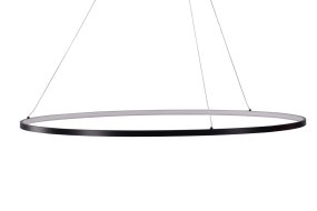 Rödäng Ø100 Zwart hanglamp Van Venture Design - Met een zwart aluminium frame en LED-lampjes die voor een aangenaam licht zorgen, heeft u een ideale lamp om boven de eettafel te hangen.