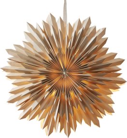 Ice Ø50 Beige Van Star Trading - De ster verspreidt sfeer en zorgt voor een speciaal kerstgevoel in huis.