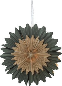 Crystal Ø50 Groente Van Star Trading - De ster verspreidt sfeer en zorgt voor een speciaal kerstgevoel in huis.