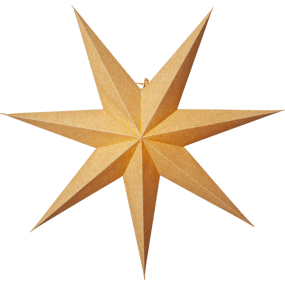 Cotton Ø60 Goud Van Star Trading - Versier voor de advent en je krijgt een prachtige kerstster.