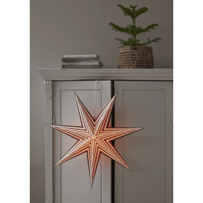 Stripe Ø60 ROOD Van Star Trading - Koop een snoerhouder en een lichtbron om de ster te verlichten.