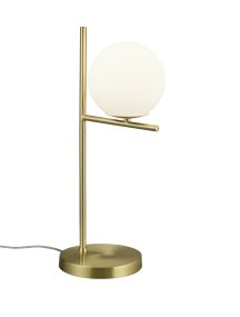 Pure 52cm Mat messing tafellamp Van Trio Lighting - Of u nu een strakke, minimalistische interieurstijl heeft of juist van speels houdt: de PURE tafellamp zorgt voor decoratieve accenten en voegt een vleugje elegantie toe aan elk interieur.