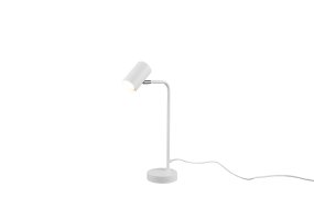 Marley 45cm Wit bureaulamp Van Trio Lighting - De lampenkop is verstelbaar en kan zowel omhoog als omlaag worden gericht.