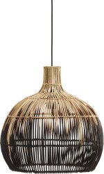 Martha Ø38 Natuur hanglamp Van PR Home - Plafondlamp Martha in het natuurlijke materiaal rotan met een getint ombre-effect.