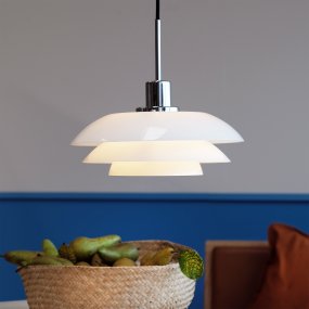 DL31 Ø31 Chroom hanglamp Van Dyberg Larsen - De elegante DL31 hanglamp is een nieuw lid van de DL-serie en is een prachtige aanvulling op elke tafel in uw huis.