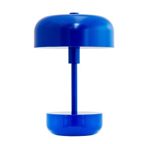 Haipot 25cm Blauw Draagbare Van Dyberg Larsen - Dankzij de drie instelbare lichtsterktes en de aan/uit-functie met druk op de knop biedt de lamp flexibel licht en brandt hij tot wel 8 uur lang op één lading.