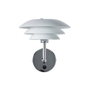 DL20 Wit wandlamp Van Dyberg Larsen - De DL20 wandlamp heeft een tijdloos en eenvoudig design, bestaat uit drie kappen, is eenvoudig te installeren en geeft een prachtig licht.