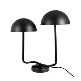 Cluster 42cm Zwart tafellamp Van Dyberg Larsen - De tv&aring; lampsk&auml;rmarna ger en behaglig och balanserad belysning, perfekt b&aring;de f&ouml;r arbete och mysiga h&ouml;rn.