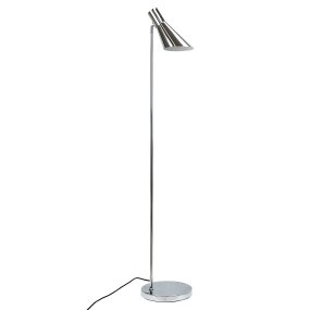 DL12 Chroom vloerlamp Van Dyberg Larsen - DL12 golvlampa i krom kombinerar funktionalitet med en elegant och modern design.