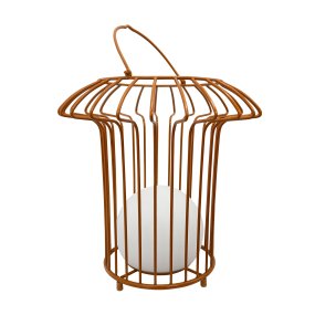 Basket 32cm Terracotta Draagbare Van Dyberg Larsen - &nbsp; Lyktan laddas enkelt med medf&ouml;ljande USB-kabel, vilket g&ouml;r att du kan njuta av dess vackra ljus &aring;ret om (adapter ing&aring;r ej).