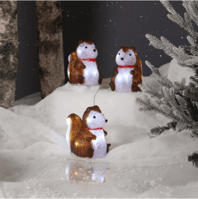 Crystalo Eekhoorn Bruin Van Star Trading - Een geweldige decoratie voor in de tuin, de kinderkamer of waarom zou u ze niet bij de kerstboom zetten?