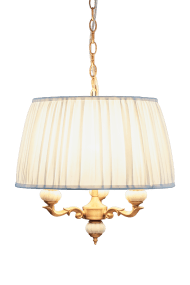 Toulouse Ø45 Goud Van Aneta Lighting - De Toulouse hanglamp heeft een klassieke en elegante uitstraling met decoratieve details en zachte vormen.
