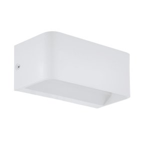 Sania 20cm Wit wandlamp Van Eglo - Perfect voor in de hal, langs de trap of in andere doorgangen waar u sterke en functionele verlichting wenst.