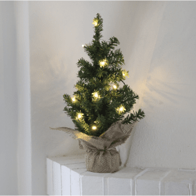 Toppy 45cm Groente Van Star Trading - Decoratieve tafelboom met 10 LED-lampjes die een mooi, warm wit licht geven.