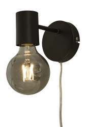 Strict 13cm Zwart wandlamp Van Aneta Lighting - De Strict wandlamp kan ook gecombineerd worden met andere lampen uit de Strict familie.
