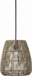 Saigon Ø28 Grijs hanglamp Van PR Home - De plafondlamp wordt geleverd met een zwarte plafondbevestiging voor gebruik binnenshuis.