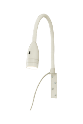 Sensilo Wit leeslamp Van Aneta Lighting - De Sensilo is uitgevoerd in matwit metaal met een flexibele arm met siliconencoating.
