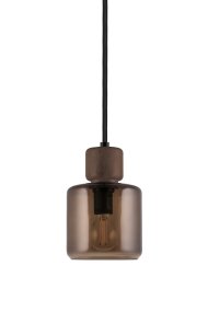 DOT Ø10 Bruin Van Globen Lighting - DOT, ontworpen door Roger Persson, is geïnspireerd op een glazen fles met een decoratief deksel.