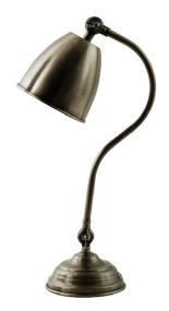 Atos 48cm Antiek zilver Van Hallbergs - Dankzij het beweegbare scherm is het ook ideaal als leeslamp.
