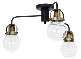 Paris Ø66 Zwart plafondlamp Van Hallbergs - Paris is een stijlvolle plafondlamp met een rustiek design, gemaakt van metaal in de kleur oxide en zwart.