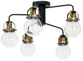 Paris Ø66 Zwart plafondlamp Van Hallbergs - Paris is een stijlvolle plafondlamp met een rustiek design, gemaakt van metaal in de kleur oxide en zwart.