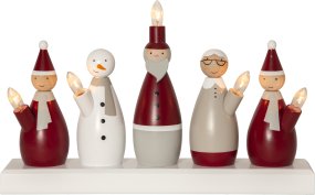 Santa Family Multifunctioneel Van Star Trading - De kandelaar is met de hand gemerkt, waardoor er verschillen en markeringen kunnen ontstaan die niet te vermijden zijn.