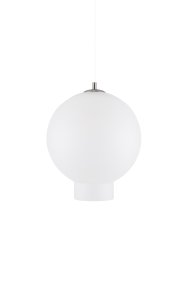 Bams Ø25 Wit hanglamp Van Globen Lighting - De Bams hanglamp met zijn eigentijdse vorm en prachtige matglas geeft een zachte, subtiele gloed aan je interieur.