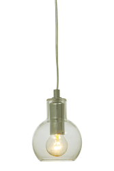 Leah Ø10 Chroom raamlamp Van Aneta Lighting - De transparante glazen kap zorgt voor een helder en mooi licht, terwijl de chromen details een modern contrast creëren.