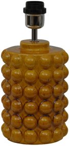 Bubbles 30cm Mosterdgeel lampenvoet Van Hallbergs - Bubbles is een moderne lampenvoet van keramiek.