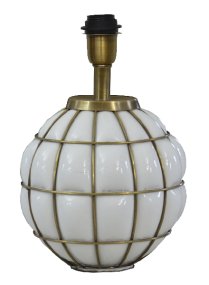 Grace Kelly 38cm Wit lampenvoet Van Hallbergs - Grace Kelly is een prachtige tafellamp met een elegant design.