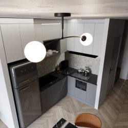 Pregos 60cm Zwart plafondlamp Van Emibig Lighting - Ze zijn het meest opvallend boven een tafel of kookeiland, waardoor de kamer een unieke sfeer krijgt.