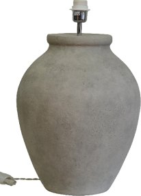 Casagrande 54cm Gebroken wit Van Hallbergs - Casagrande is een moderne lampenvoet met een rustiek design.
