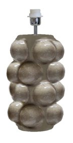 Bubbles 47cm Grijs lampenvoet Van Hallbergs - Bubbles is een moderne lampenvoet van keramiek.