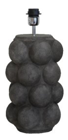Bubbles 47cm Grijs lampenvoet Van Hallbergs - Het bubbelende ontwerp heeft een gr&aring; kleur en imiteert beton.
