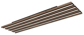Hayden 120cm Hout plafondlamp Van Globo Lighting - Den rektangul&auml;ra plafonden Hayden &ouml;vertalar med sin moderna akustikpanel-look och bidrar med en h&auml;rlig ljusspridning i rummet.