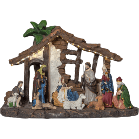 Nativity Veelkleurig Van Star Trading - Zet hem op een tafel of plank voor een gezellige kerstsfeer.