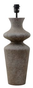 Belladonna 60cm Grå lampenvoet Van Hallbergs - Denna dekorativa lampfot i keramik har en mjukt formad silhuett som ger ett elegant och organiskt uttryck.