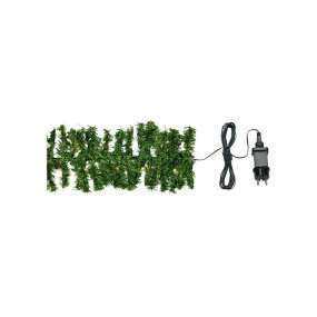 Garland 500cm Groente Van Markslöjd - Deze elegante lichtslinger met slinger van sparrenhoutachtig materiaal heeft 80 energiezuinige LED-lampjes (7 cm tussen de lampjes) en is ideaal om een gezellige en sfeervolle sfeer te cre&euml;ren.