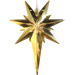 Betlehem 35cm Goud/messing Van Star Trading - De ster heeft mooie details en ruimte voor een lichtbron.