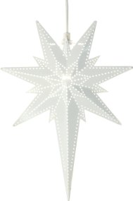 Betlehem 35cm Wit Van Star Trading - Mooie witte metalen ster voor binnen.