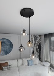 Cosmo Premium Ø40 Veelkleurig hanglamp Van Emibig Lighting - De minimalistische stijl past bij de laatste trends, maar behoudt toch een tijdloze elegantie.
